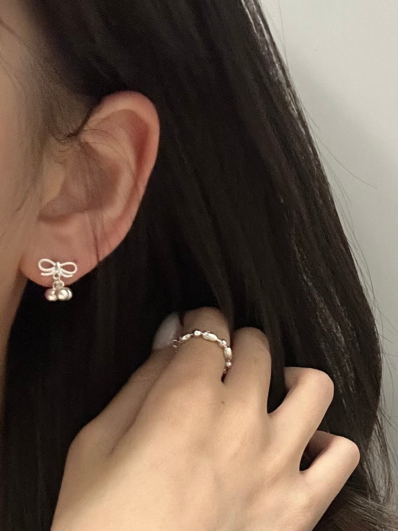 Bow Grape Earrings