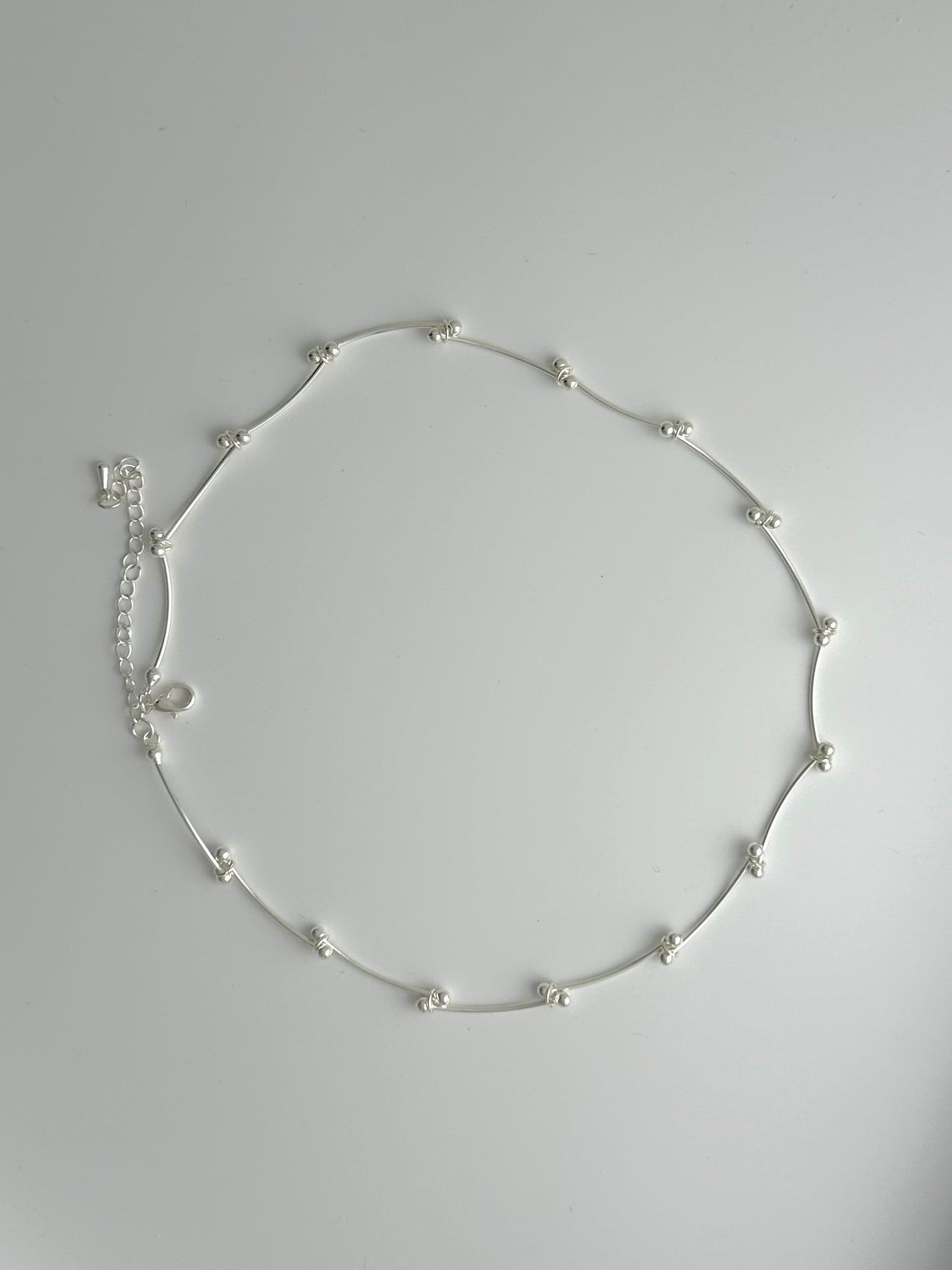 Crossed Bead Necklace
