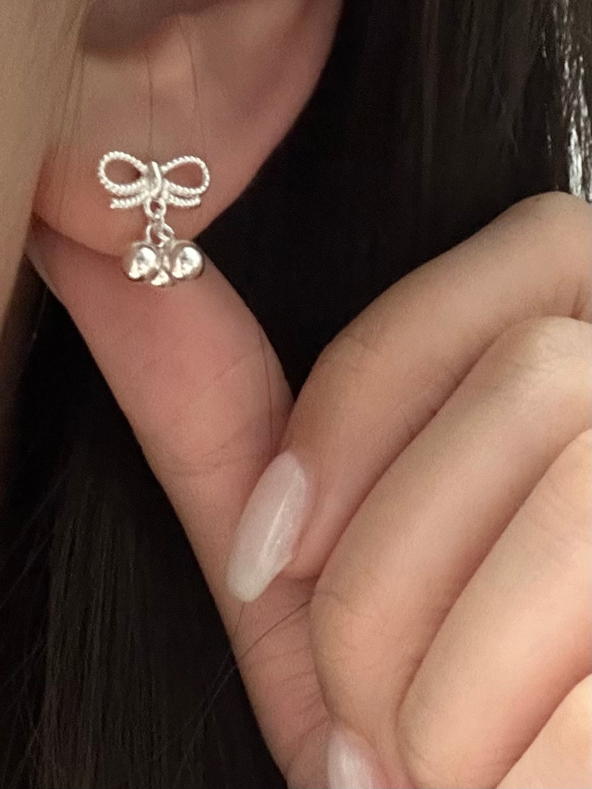 Bow Grape Earrings