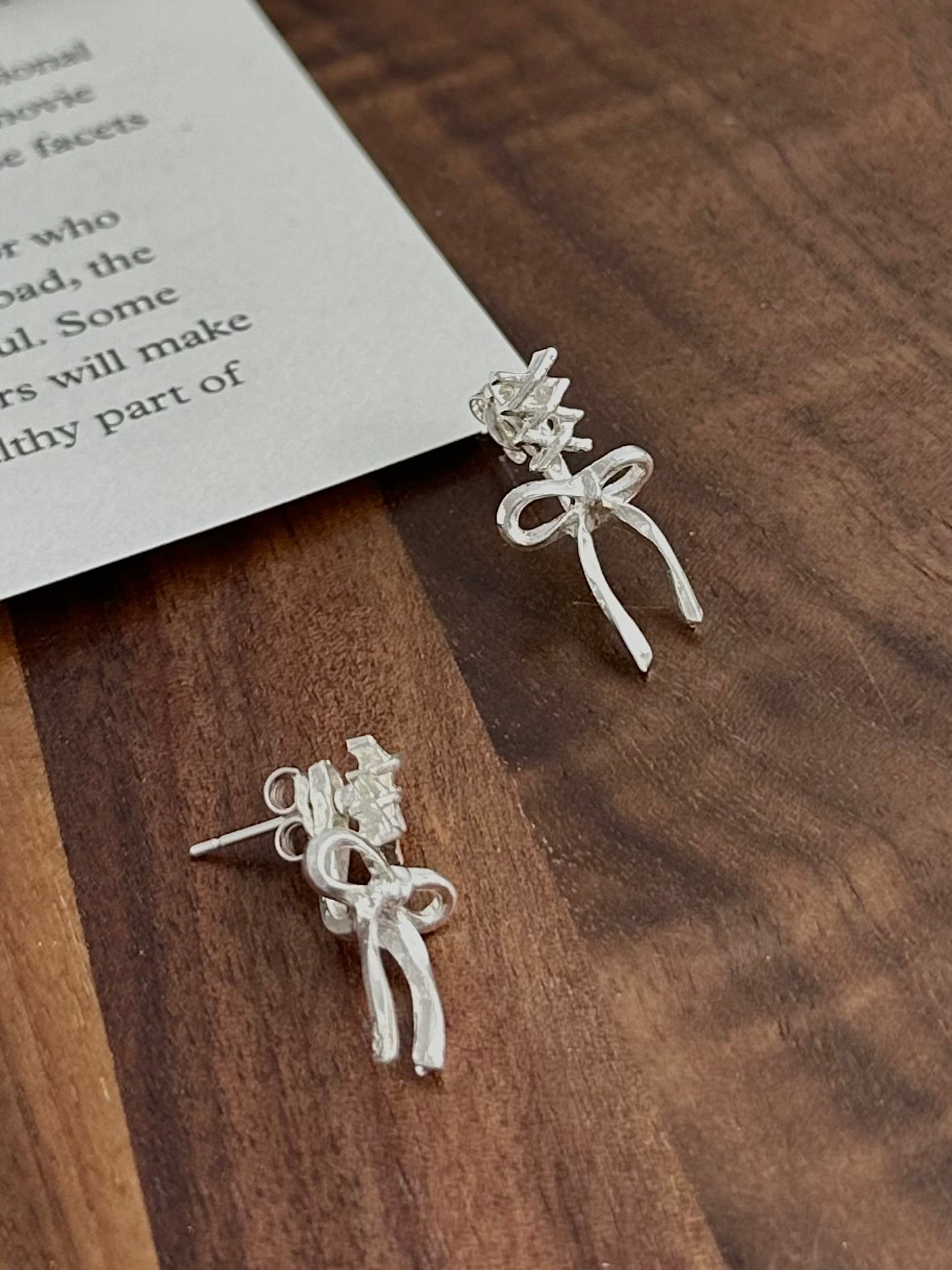 X Bow Earrings