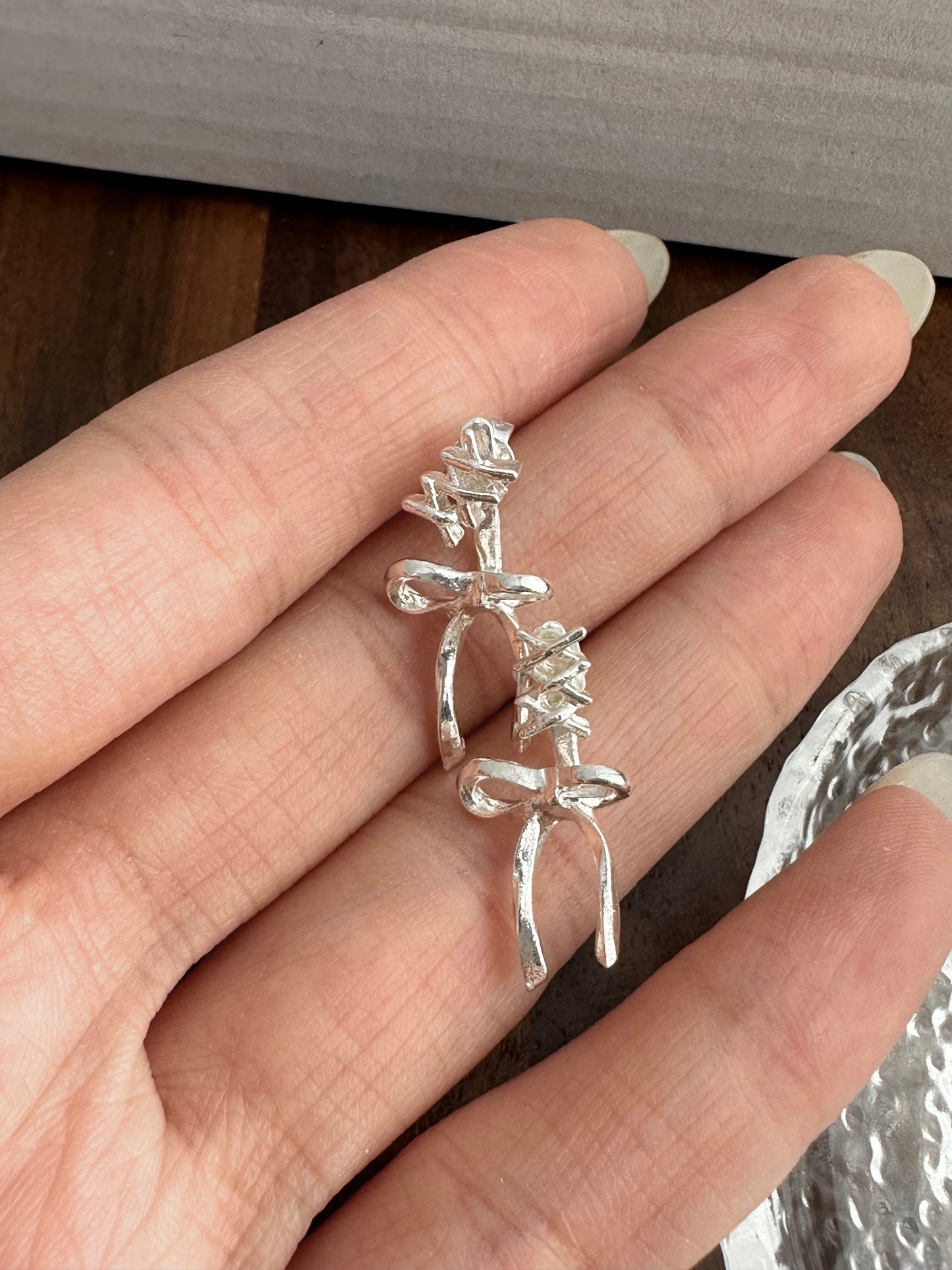 X Bow Earrings