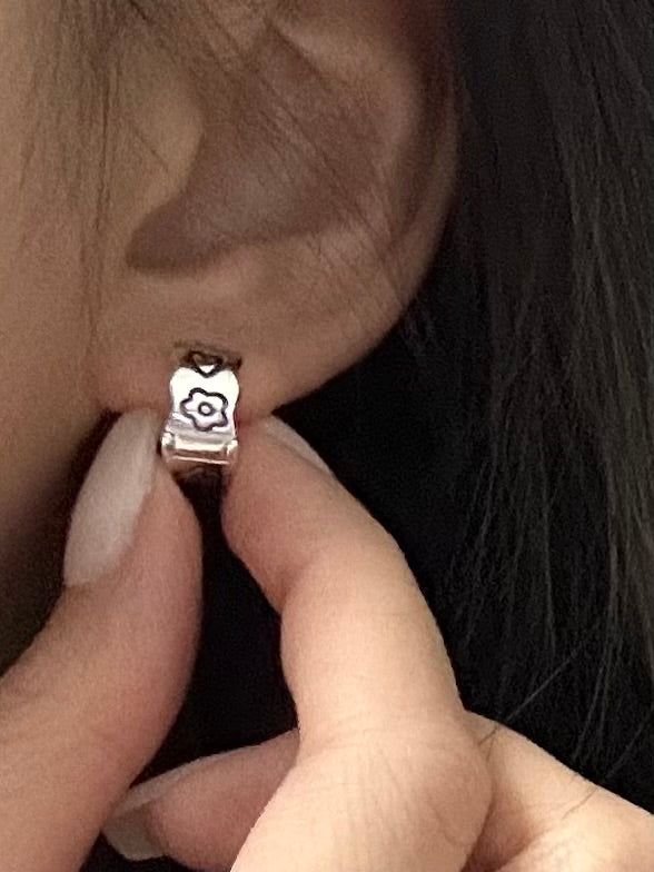 Patterned Ear Hoops