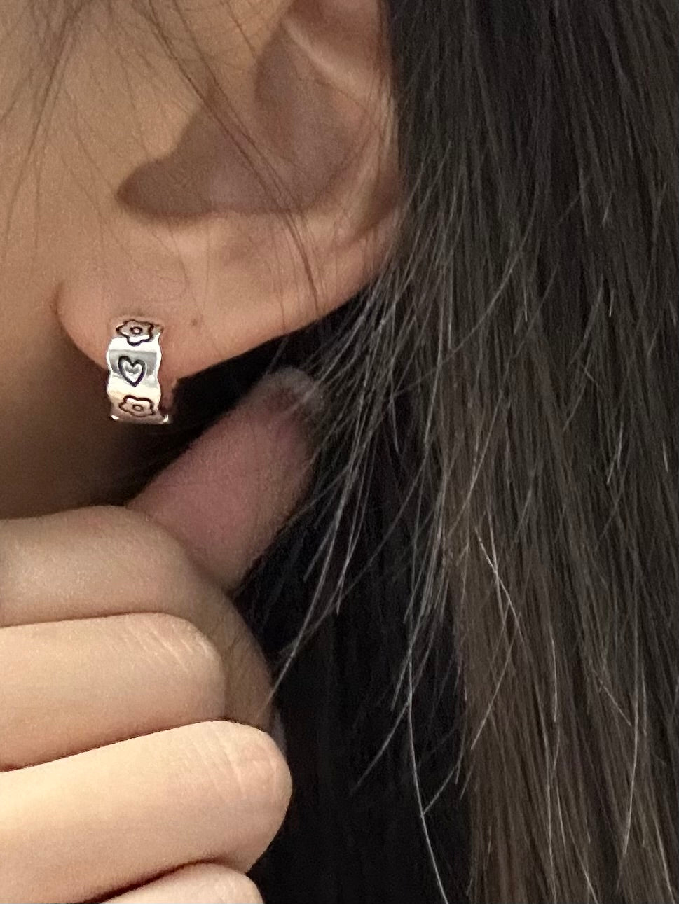 Patterned Ear Hoops