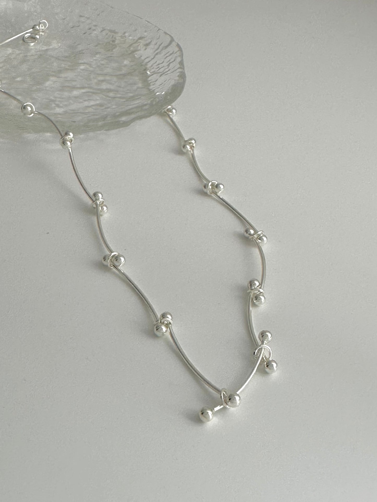 Crossed Bead Necklace