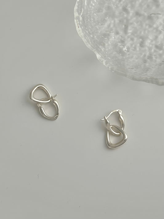 Irregular Earrings with Two Wearing Styles